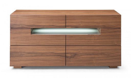 VIG Furniture - Modrest Ceres - Contemporary LED Walnut Dresser - VGWCCG05D-WAL-DRS - GreatFurnitureDeal