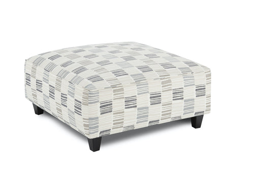 Southern Home Furnishings - Entice Paver Cocktail Ottoman in Microchip Gray - 109 Microchip Denim - GreatFurnitureDeal