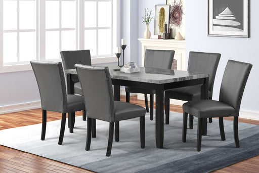 Myco Furniture - Chatham 5 Piece Dining Table Set in Gray,Black - CH200-T-5SET - GreatFurnitureDeal