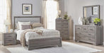 Myco Furniture - Chelsea 5 Piece Eastern King Bedroom Set in Gray - CH415-K-5SET