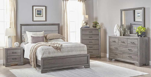 Myco Furniture - Chelsea 6 Piece Eastern King Bedroom Set in Gray - CH415-K-6SET