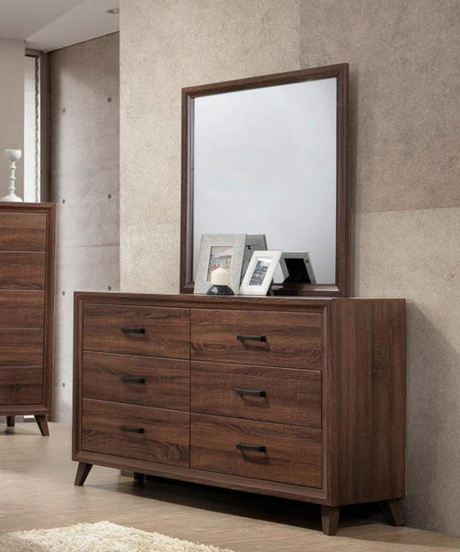 Myco Furniture - Christian Dresser with Mirror in Brown - CH420-DR-M - GreatFurnitureDeal