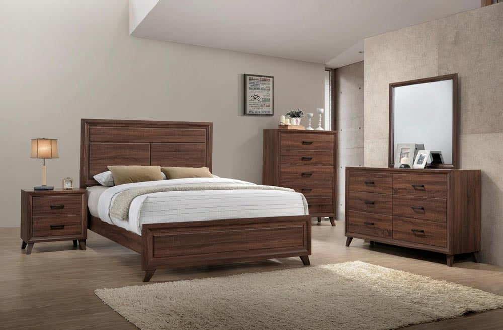 Myco Furniture - Christian 3 Piece Queen Bedroom Set in Brown - CH420-Q-3SET