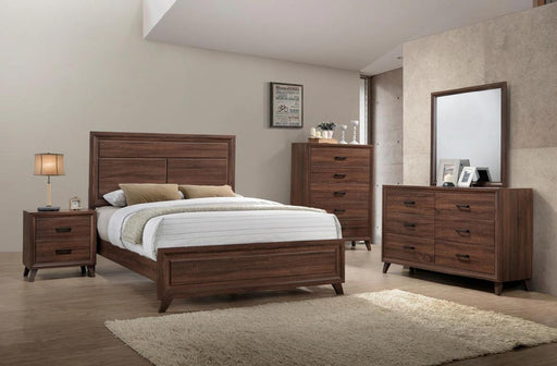 Myco Furniture - Christian 5 Piece Queen Bedroom Set in Brown - CH420-Q-5SET