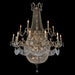 AICO Furniture - Summer Palace Clear Glass Antique Brass 30 Light Chandelier - AIC-LT-CH906-30ABR - GreatFurnitureDeal