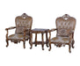 European Furniture - Saint Germain 3 Piece Luxury Occasional Table Set in Light Gold & Antique Silver - 35550-CT-ET - GreatFurnitureDeal