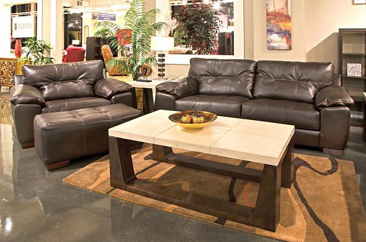 Jackson Furniture - Hudson 3 Piece Living Room Set in Chocolate - 4396-03-01-10-CHOCOLATE - GreatFurnitureDeal