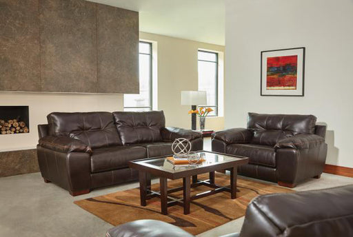 Jackson Furniture - Hudson 3 Piece Living Room Set in Chocolate - 4396-03-02-01-CHOCOLATE - GreatFurnitureDeal