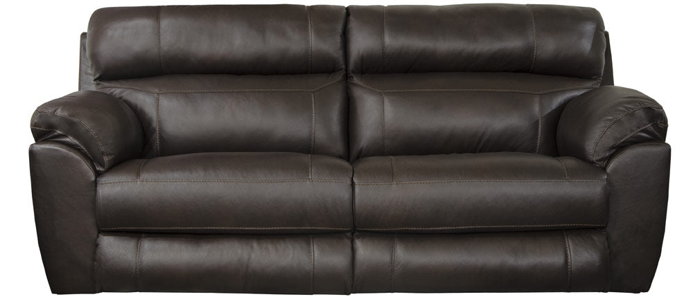 Catnapper - Costa 2 Piece Power Lay Flat Reclining Sofa Set in Chocolate - 64071-72-CHOCOLATE