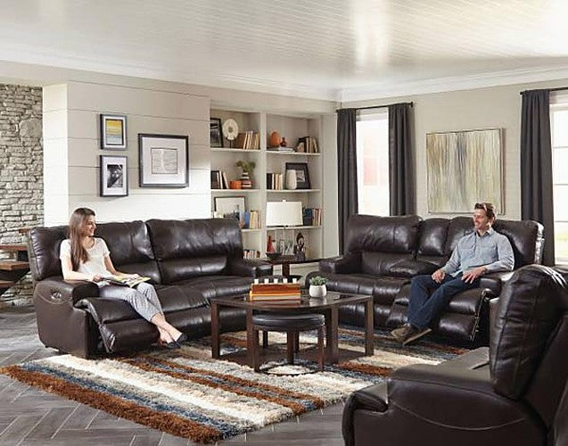 Catnapper - Wembley Power Lay Flat Reclining Sofa in Chocolate - 64581-CHO-P-MTO - GreatFurnitureDeal