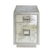 Worlds Away - One Drawer Side Table With Antique Mirror Side In Silver Leaf - CISCO S - GreatFurnitureDeal