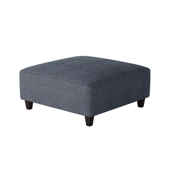 Southern Home Furnishings - Sugarshack Navy 38"Cocktail Ottoman in Blue - 109-C Sugarshack Navy