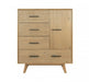 VIG Furniture - Modrest Claire Contemporary Natural Light Mocha Acacia Chest - VGWDWIN-TB04D01-CHEST - GreatFurnitureDeal
