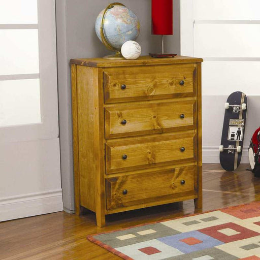 Coaster Furniture - Classic Cottage Natural Wood 4 Drawer Chest - 460099 - GreatFurnitureDeal