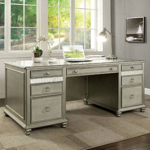 Furniture of America - Aine Silver Writing Desk - CM-DK908DK