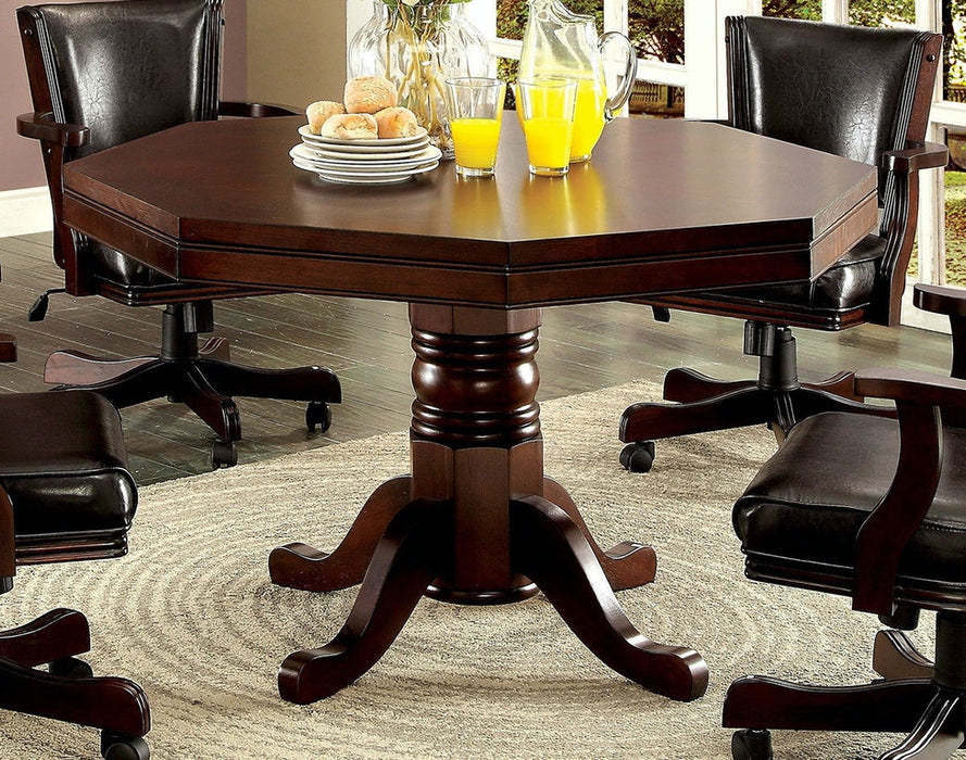 Furniture of America - Rowan Game Table in Cherry - CM-GM339T - GreatFurnitureDeal