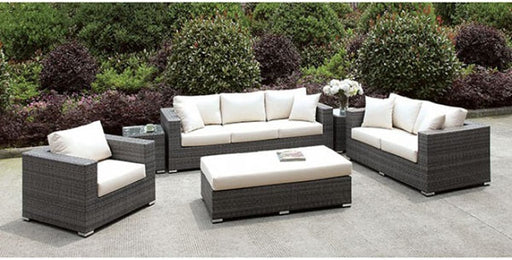 Furniture of America - Somani Ivory 6 Piece Patio Seating Set - CM-OS2128-17 - GreatFurnitureDeal