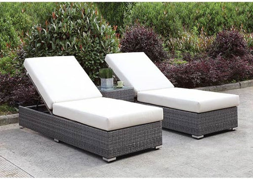 Furniture of America - Somani Ivory 3 Piece Patio Seating Set - CM-OS2128-24