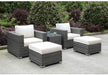 Furniture of America - Somani Ivory 5 Piece Patio Seating Set - CM-OS2128-26 - GreatFurnitureDeal