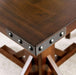 Furniture of America - GLENBROOK 5 Piece COUNTER HT. TABLE Set in Brown Cherry - CM3018PT-5SET - Corner view