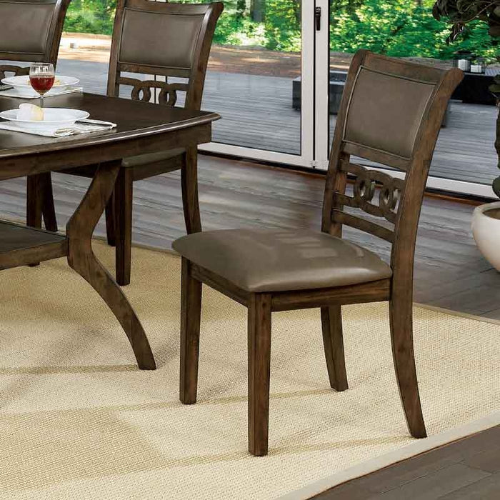 Furniture of America - Holly 5 Piece Dining Table Set in Satin Walnut - CM3023-5SET - GreatFurnitureDeal