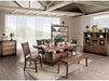 Furniture of America - Wichita 6 Piece Dining Room Set in Light Walnut - CM3061-6SET