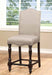 Furniture of America - HURDSFIELD II 5 Piece COUNTER HT. TABLE Set in Antique Cherry - CM3133PT-5SET - Side Chair