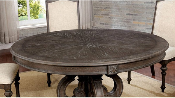Furniture of America - Arcadia 7 Piece Round Dining Table Set in Rustic Natural Tone - CM3150RT-7SET - GreatFurnitureDeal