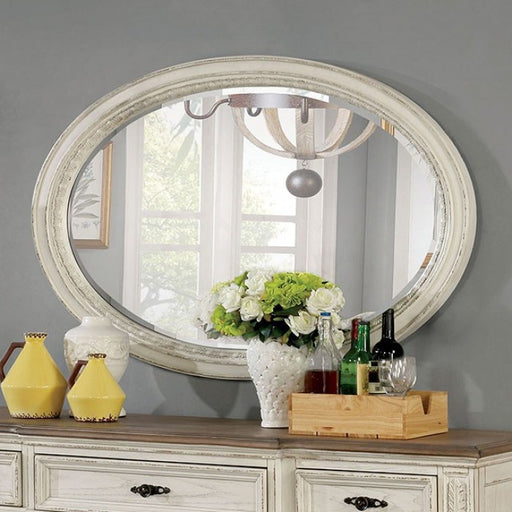 Furniture of America - Arcadia Server with Mirror in Antique White - CM3150WH-SV-MO - GreatFurnitureDeal