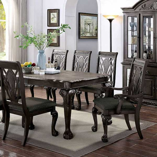 Furniture of America - Petersburg 7 Piece Dining Table Set in Dark Gray - CM3185DG-7SET - Dining Chair