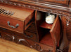 Furniture of America - Wyndmere Hutch Buffet in Cherry - CM3186CH-HB - GreatFurnitureDeal
