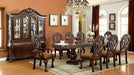 Furniture of America - WYNDMERE 10 Piece Dining Table Set in Cherry - CM3186CH-T-10SET
