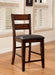Furniture of America - DICKINSON II 7 Piece COUNTER HT. TABLE Set in Dark Cherry - CM3187PT-7SET - Side Chair