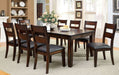 Furniture of America - DICKINSON I 9 Piece Dining Table Set in Dark Cherry - CM3187T-9SET