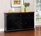 Furniture of America - SABRINA 8 Piece COUNTER HT. TABLE Set in Black/Cherry - CM3199BC-PT-8SET - Server