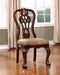 Furniture of America - ELANA 8 Piece Dining Table Set in Brown Cherry - CM3212T-8SET - Side Chair