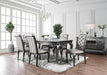 Furniture of America - Amina 8 Piece Dining Room Set in Gray - CM3219GY-8SET - GreatFurnitureDeal