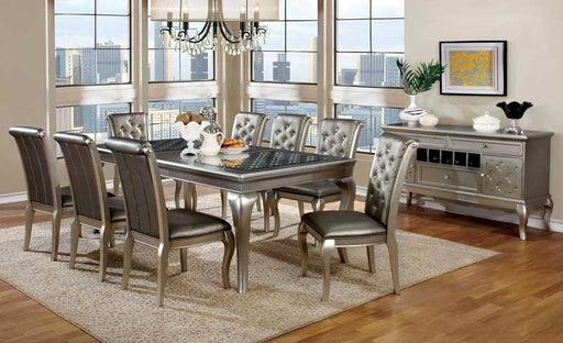 Furniture of America - AMINA 5 Piece Dining Table Set in Champagne - CM3219T-5SET