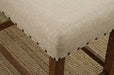 Furniture of America - SANIA 5 Piece BAR TABLE Set in Natural Tone - CM3324BT-5SET - Corner View