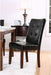 Furniture of America - MARSTONE II 5 Piece COUNTER HT. TABLE Set in Brown Cherry/Black - CM3368PT-5SET - Side Chair