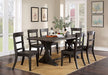 Furniture of America - Leonidas 7 Piece Dining Room Set In Antique Black - CM3389BK-7SET - GreatFurnitureDeal
