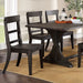 Furniture of America - Leonidas 7 Piece Dining Room Set In Antique Black - CM3389BK-7SET - GreatFurnitureDeal