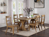 Furniture of America - Leonidas 7 Piece Dining Room Set In Natural Tone - CM3389NT-7SET - GreatFurnitureDeal