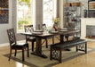 Furniture of America - PAULINA 7 Piece Dining Table Set in Rustic Walnut - CM3465T-DT-7SET - GreatFurnitureDeal