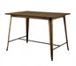 Furniture of America - COOPER II 5 Piece COUNTER HT. TABLE Set in Dark Bronze/Natural - CM3529PT-5SET - Counter Ht. Table