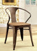 Furniture of America - COOPER I 7 Piece Dining Table Set in Dark Bronze/Espresso - CM3529T-7SET - Side View