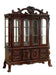 Furniture of America - Medieve 8 Piece Double Pedestal Round Dining Room Set in Cherry - CM3557CH-RT-8SET - China Cabinet