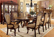 Furniture of America - Medieve Double Pedestal Dining Table in Cherry - CM3557CH-DT - Dining Room Set