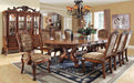 Furniture of America - MEDIEVE 9 Piece Dining Table Set in Antique Oak - CM3557T-9SET