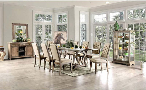 Furniture of America - PATIENCE 5 Piece Dining Table Set in Rustic Natural Tone - CM3577T-5SET - GreatFurnitureDeal